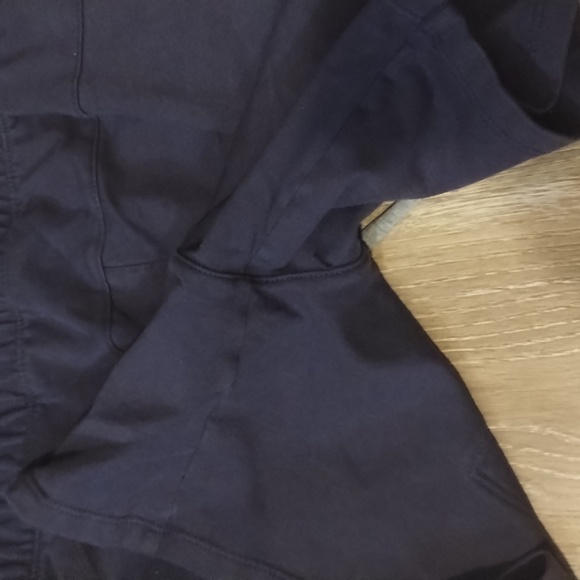 Spalding Navy Casual Drawstring Pockets Relax Fit Hipster sweatpants shorts S/P - Picture 5 of 12